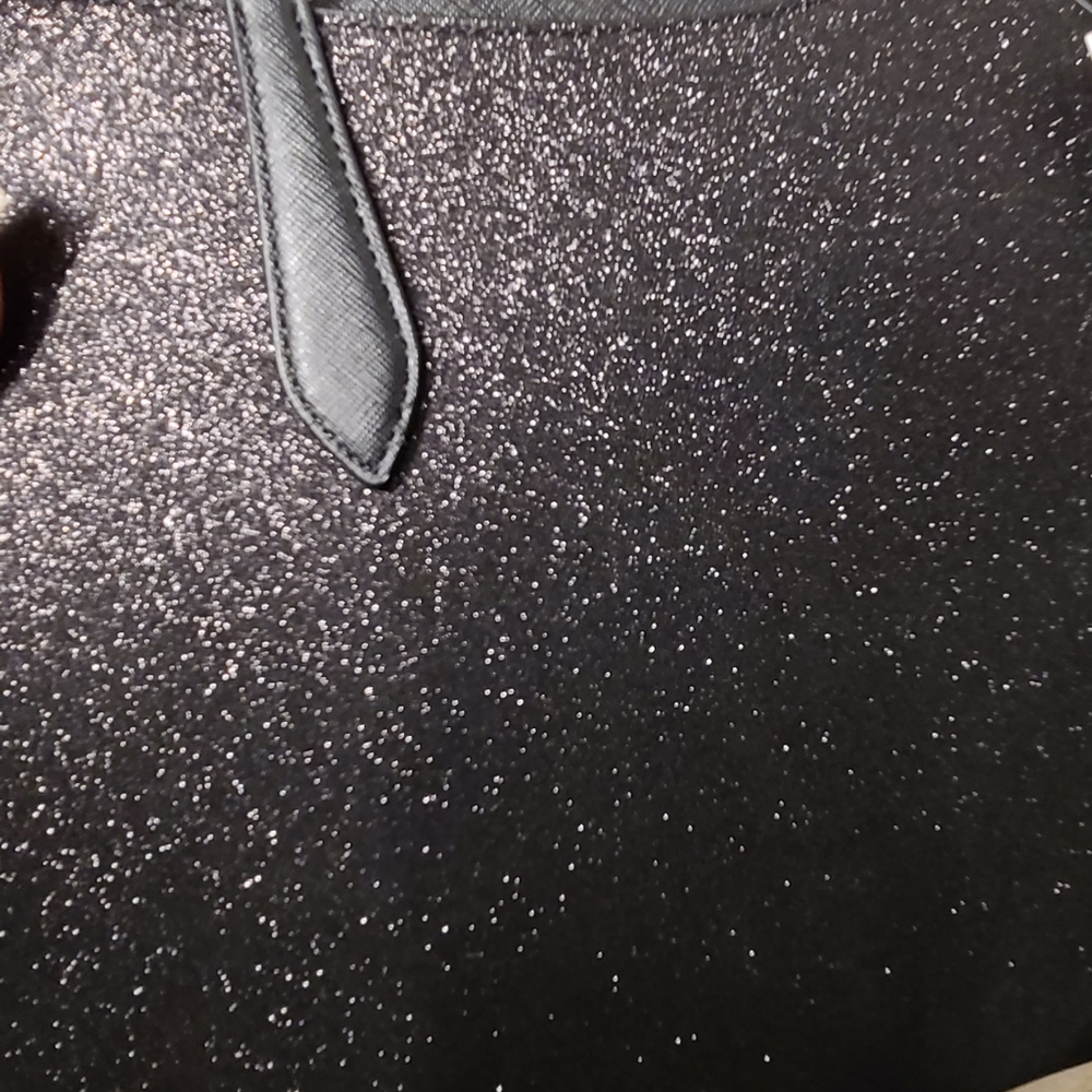 NWT Kate Spade Black Glitter Tote (new)(AUTHENTIC) - Picture 2 of 5
